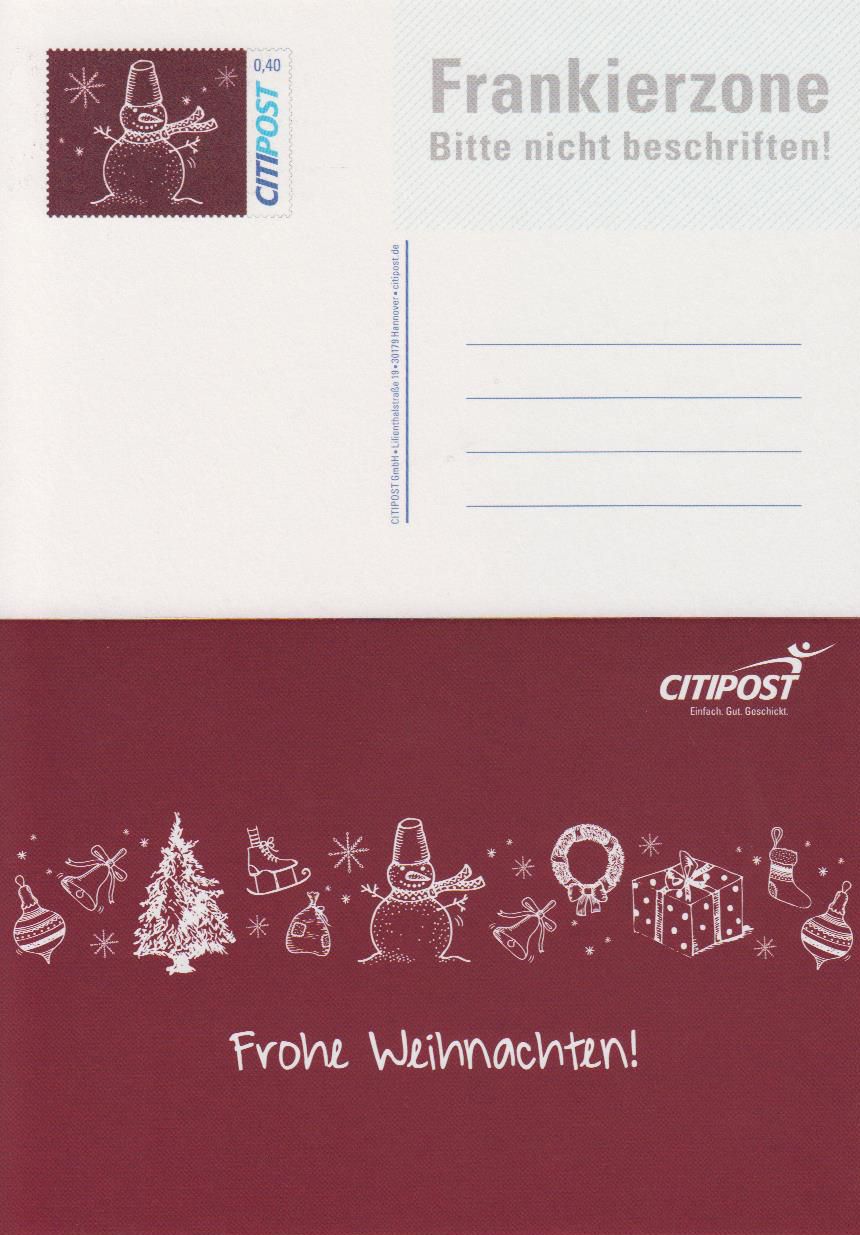 Weihnachten 2017, gestempelt