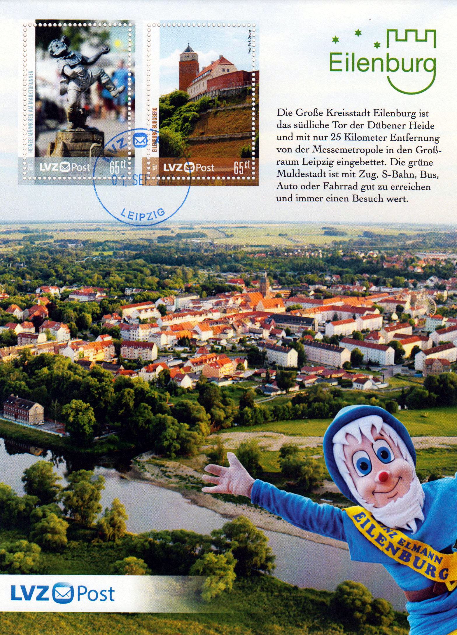 Block: Eilenburg, gestempelt