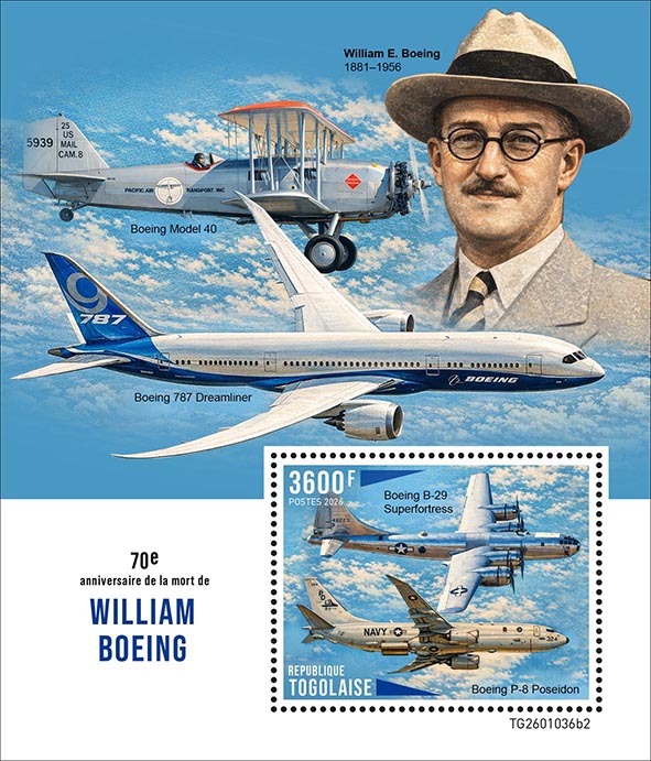 Block: 70. Todestag William Boeing II 2026