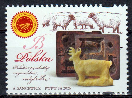 Polnische Regionalprodukte, Redykolka Schnittkäse