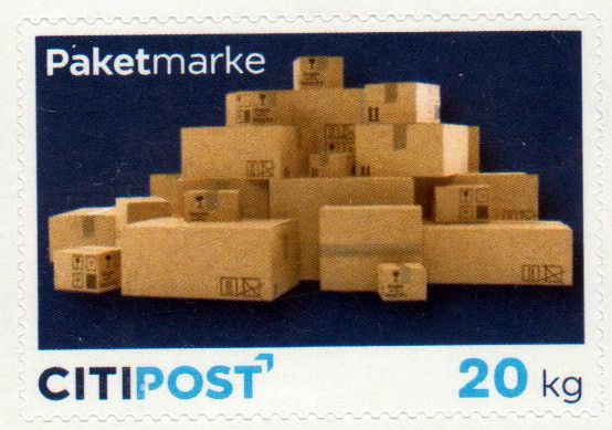 Paketmarke bis 20 kg 2025, sk, gestempelt