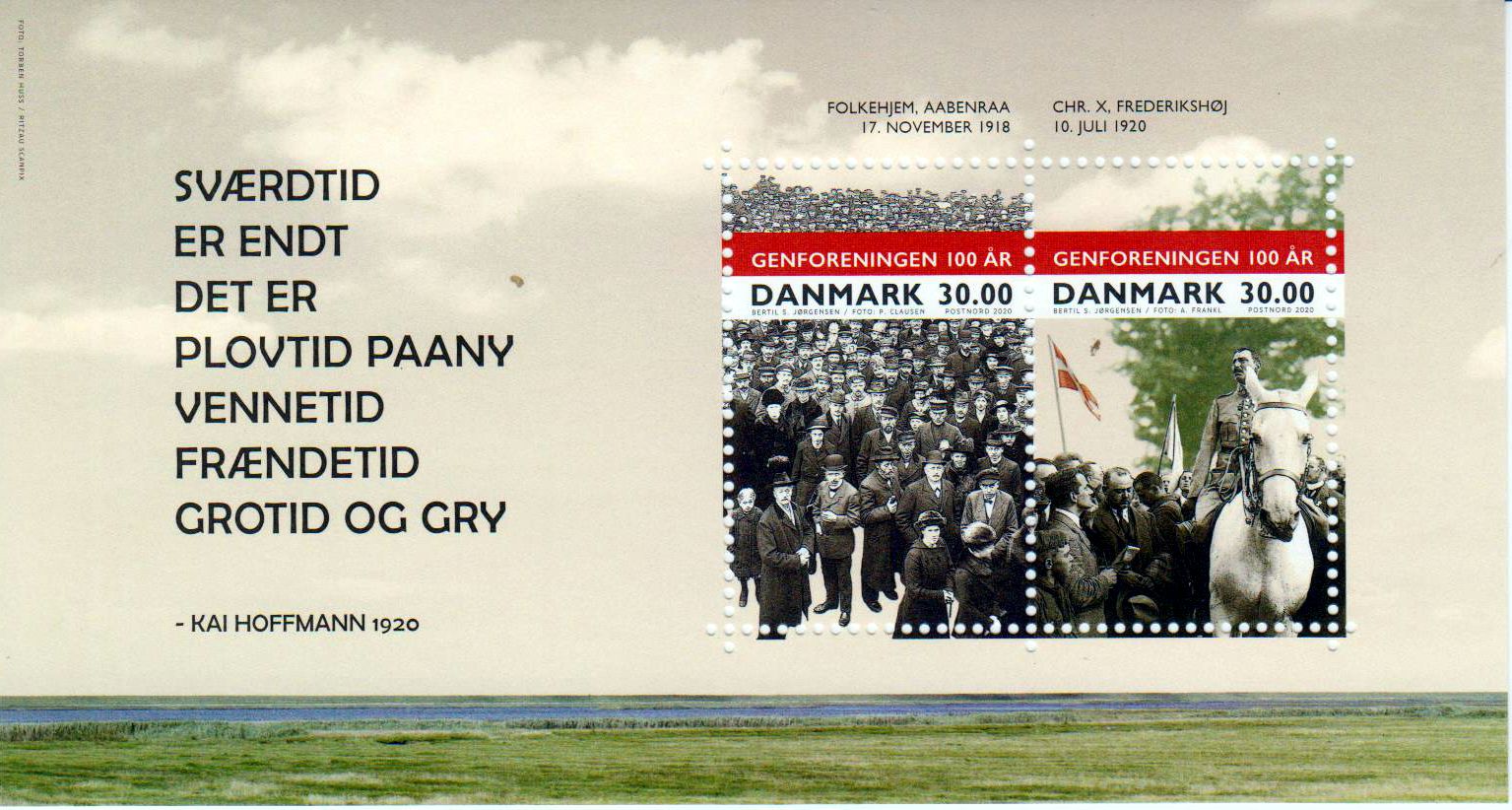 Block: 100 Jahre Wiedervereinigung 2020, Pferd