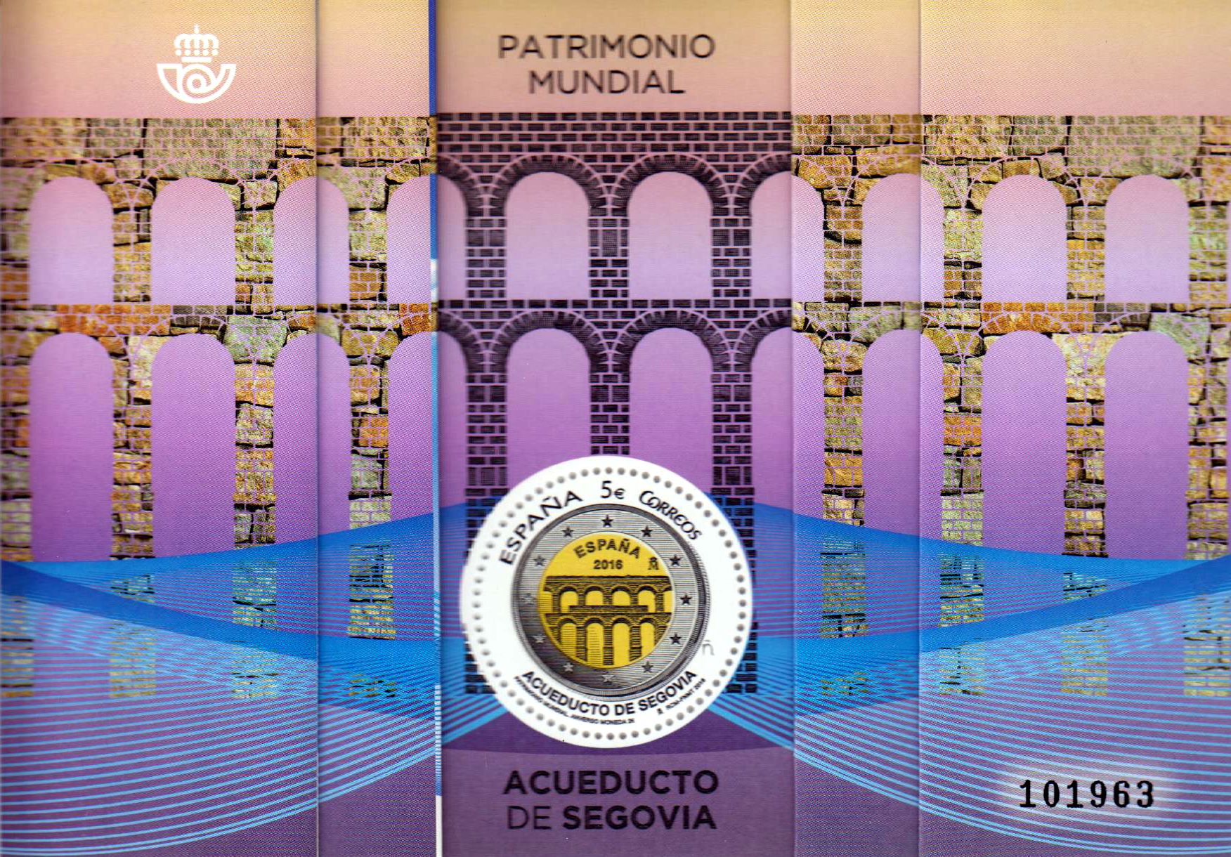 Block: UNESCO-Welterbe Segovia, gefaltet