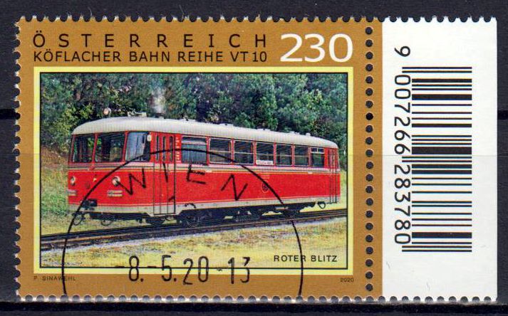 Köflacher Bahn Reihe VT 2020, gestempelt