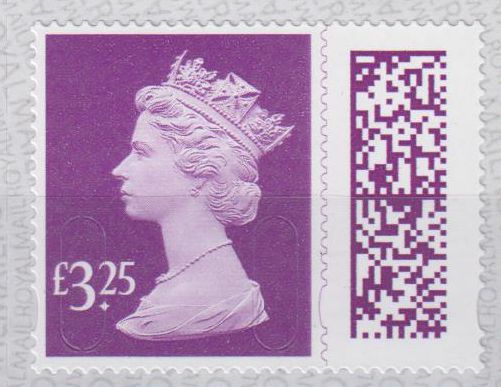 Dauer: Queen 3,25 Barcoded Machin 2022