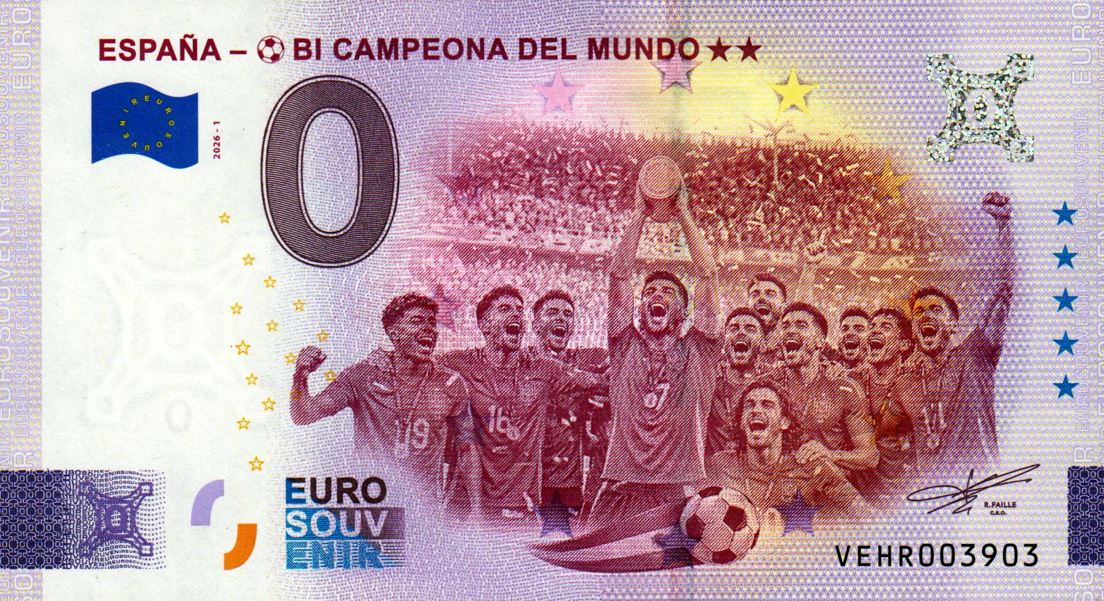 Espana - Bi Campeona del Mundo 2026-1 Silber