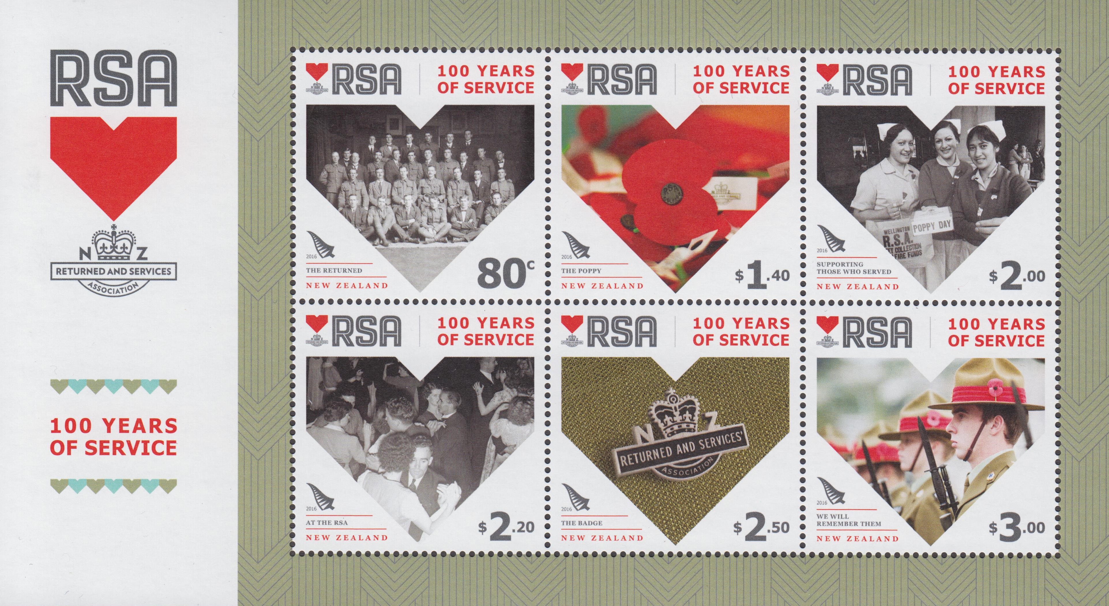 Block: RSA  100 Jahre Service (16P02)