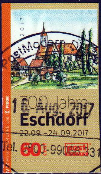 700 Jahre Eschdorf, gestempelt
