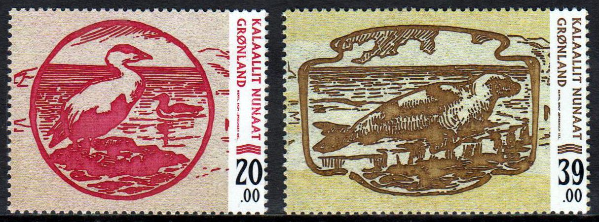 Alte Banknoten, Vogel, Robbe