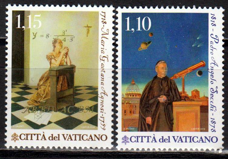 M. G. Agnesi und Padre Secchi
