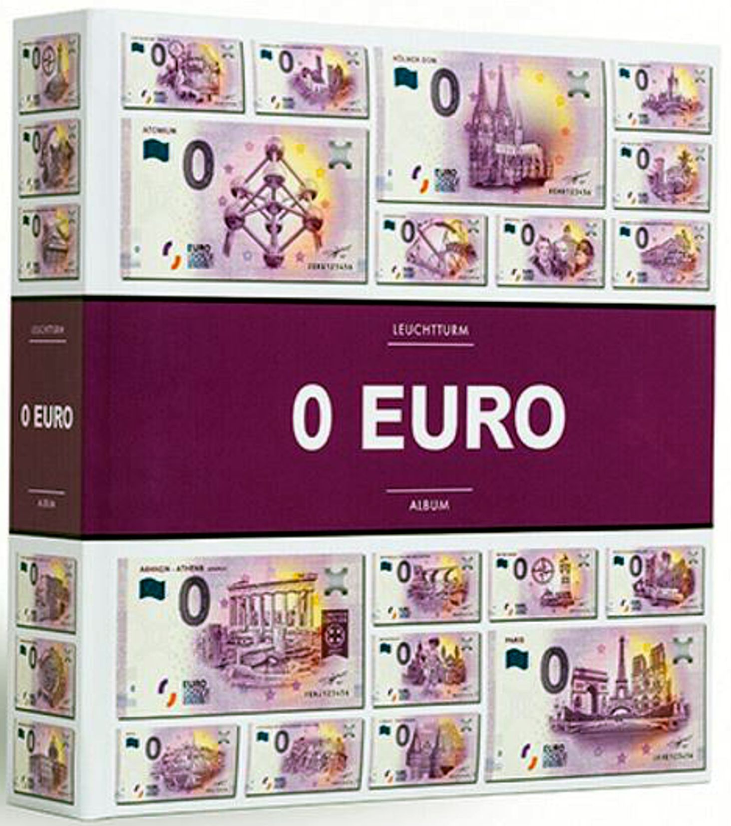 Leuchtturm 0 Euro Album für 200 "Euro Souvenir"-Banknoten