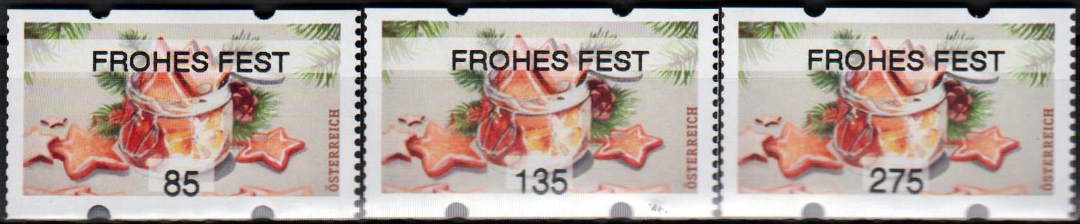 Weihnachten 2020, Gebäck mit Aufdruck "Frohes Fest"