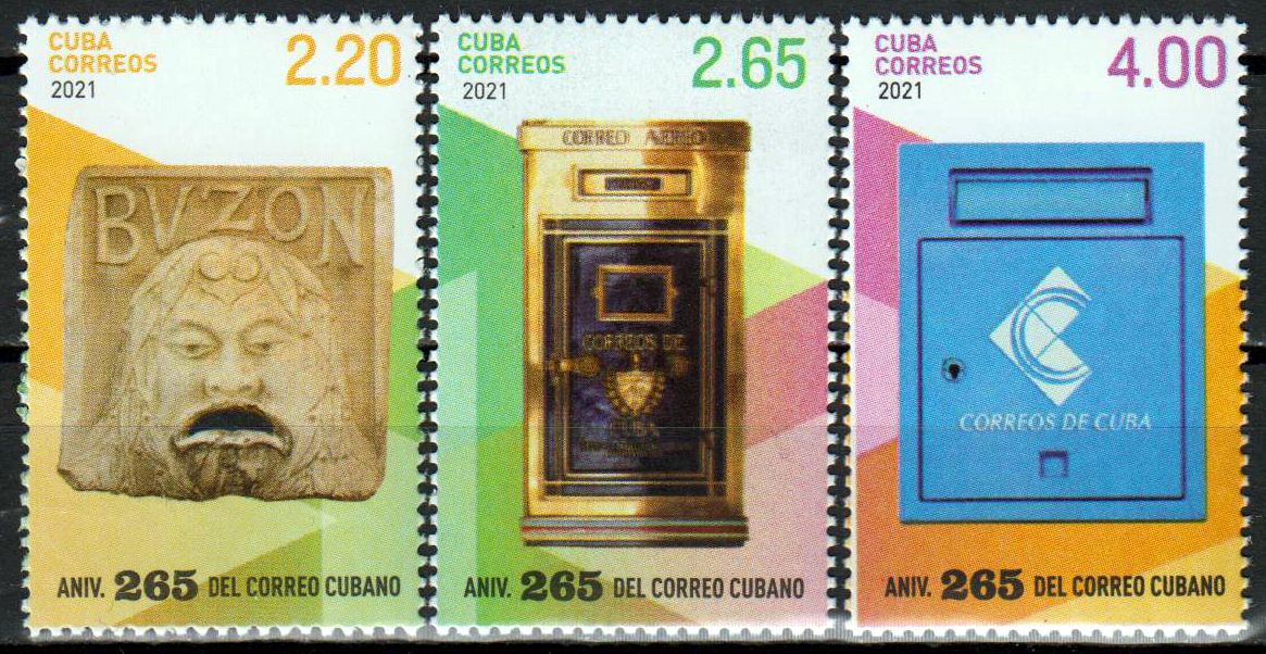 265 Jahre Kubanische Post 2021, Briefkästen
