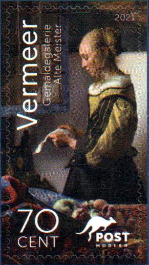Vermeer 2021, Brieflesendes Mädchen