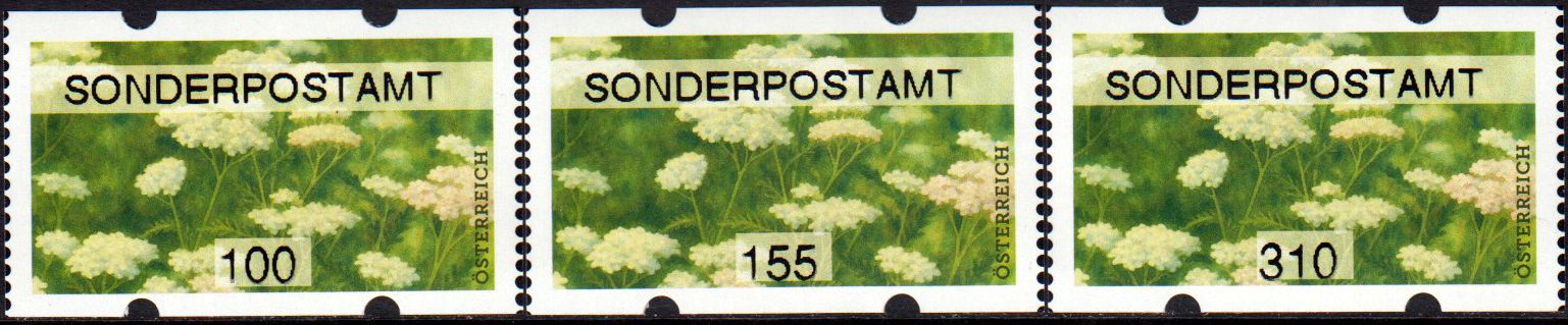 Sommer 2026, Schafgarbe, mit Aufdruck "Sonderpostamt"