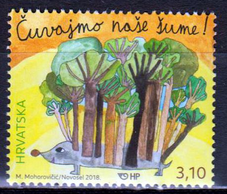 Schützt den Wald, Kinderzeichnung
