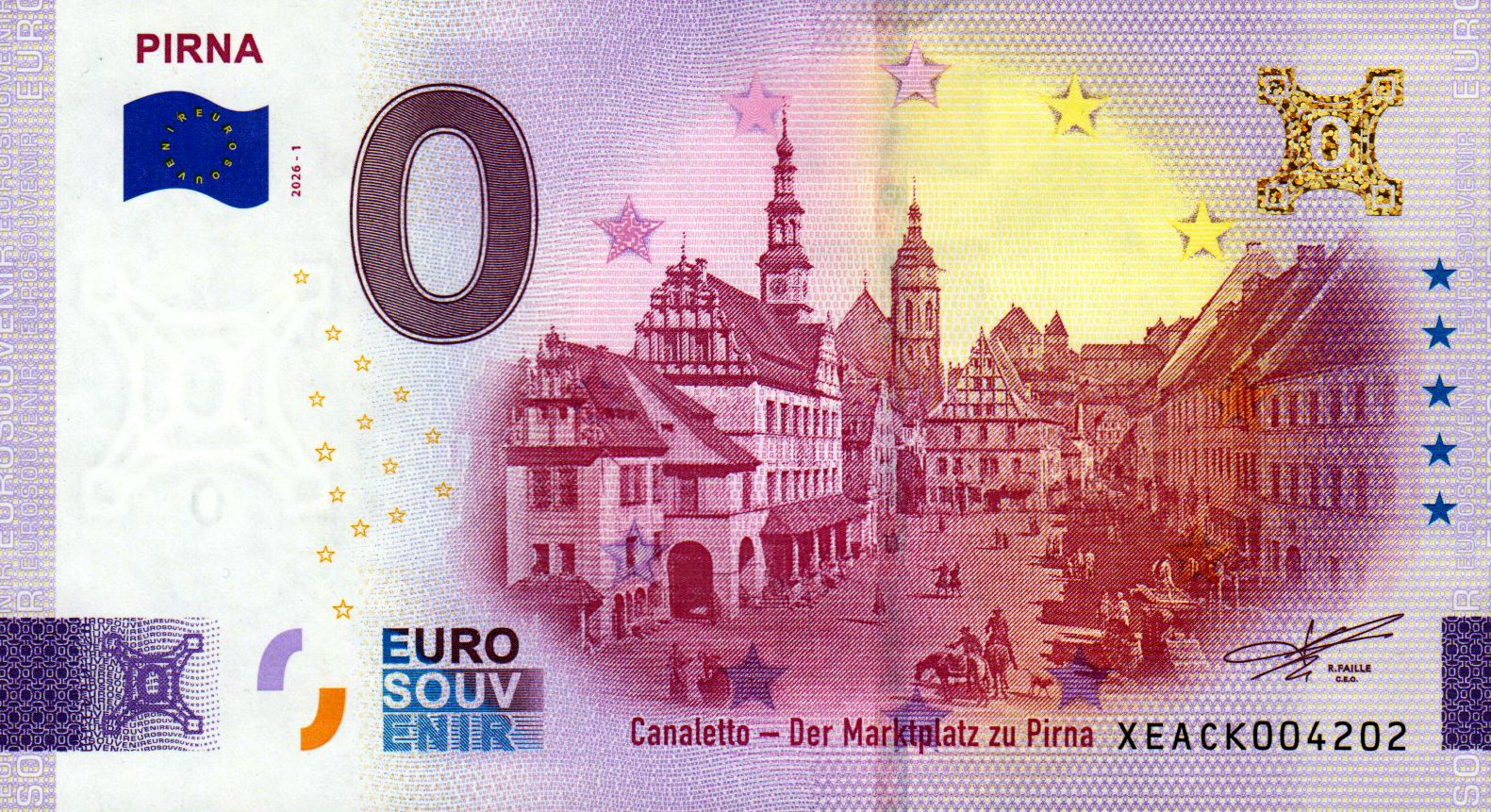 Pirna - Canaletto - Der Marktplatz zu Pirna 2026-1 Gold