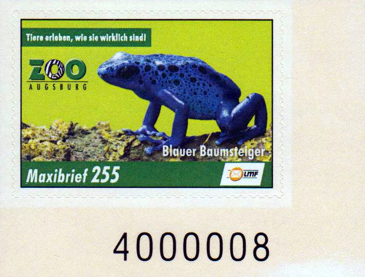 Zoo, Portoänderung 2018, als Eck- randstück mit schwarzer Zählnummer