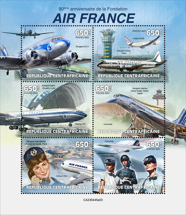 90 Jahre Air France Stiftung 2023, Flugzeuge