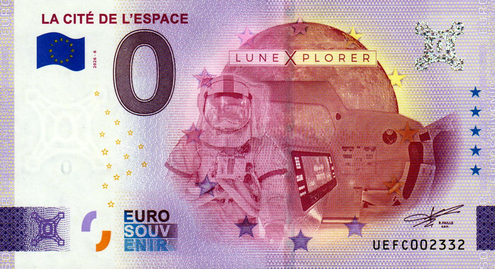 La Cite de L'Espace - LuneXplorer 2026-6 Silber