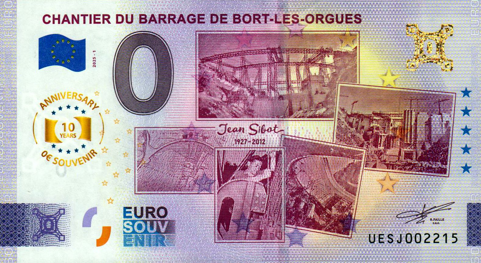 Chantier du Barrage de Bort-Les-Orgues 2025-1 Anniversary