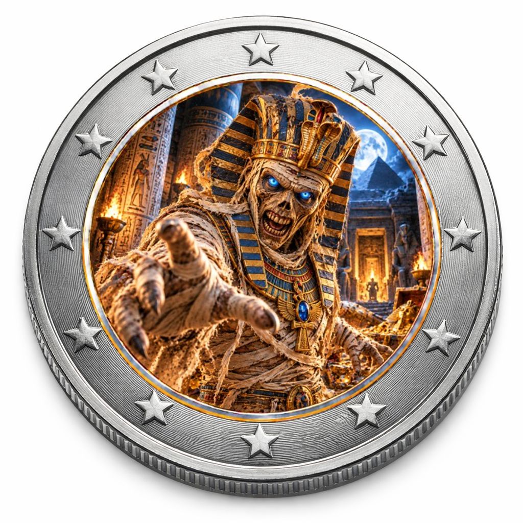 2 Euro Münze coloriert "Dark Legends II -  Mumie" 2026