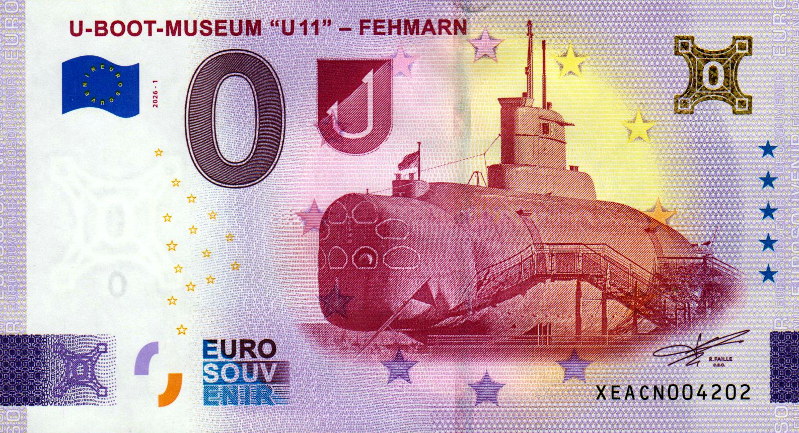 U-Boot-Museum "U11" - Fehmarn 2026-1 Gold