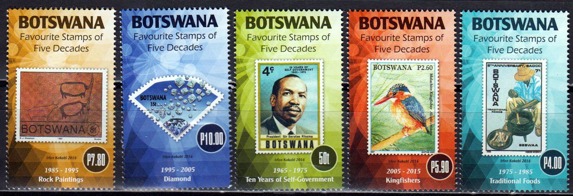 Briefmarkenjubiläum 2016, Marke auf Marke