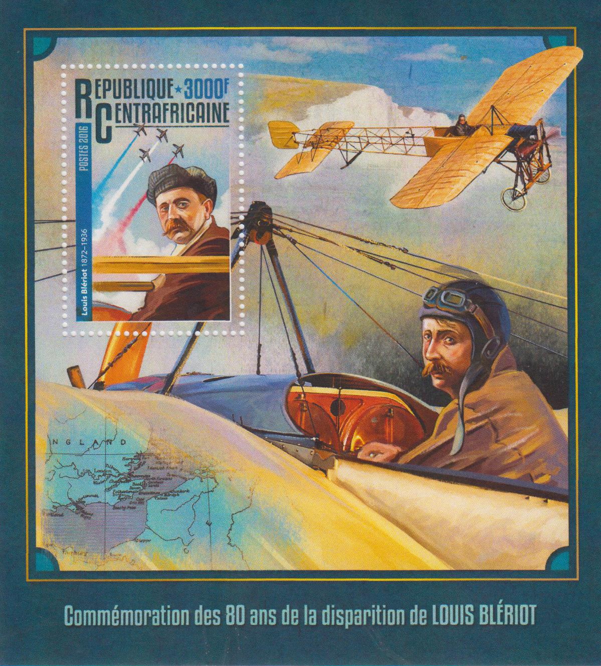 Block: Louis Bleriot, Flugzeug