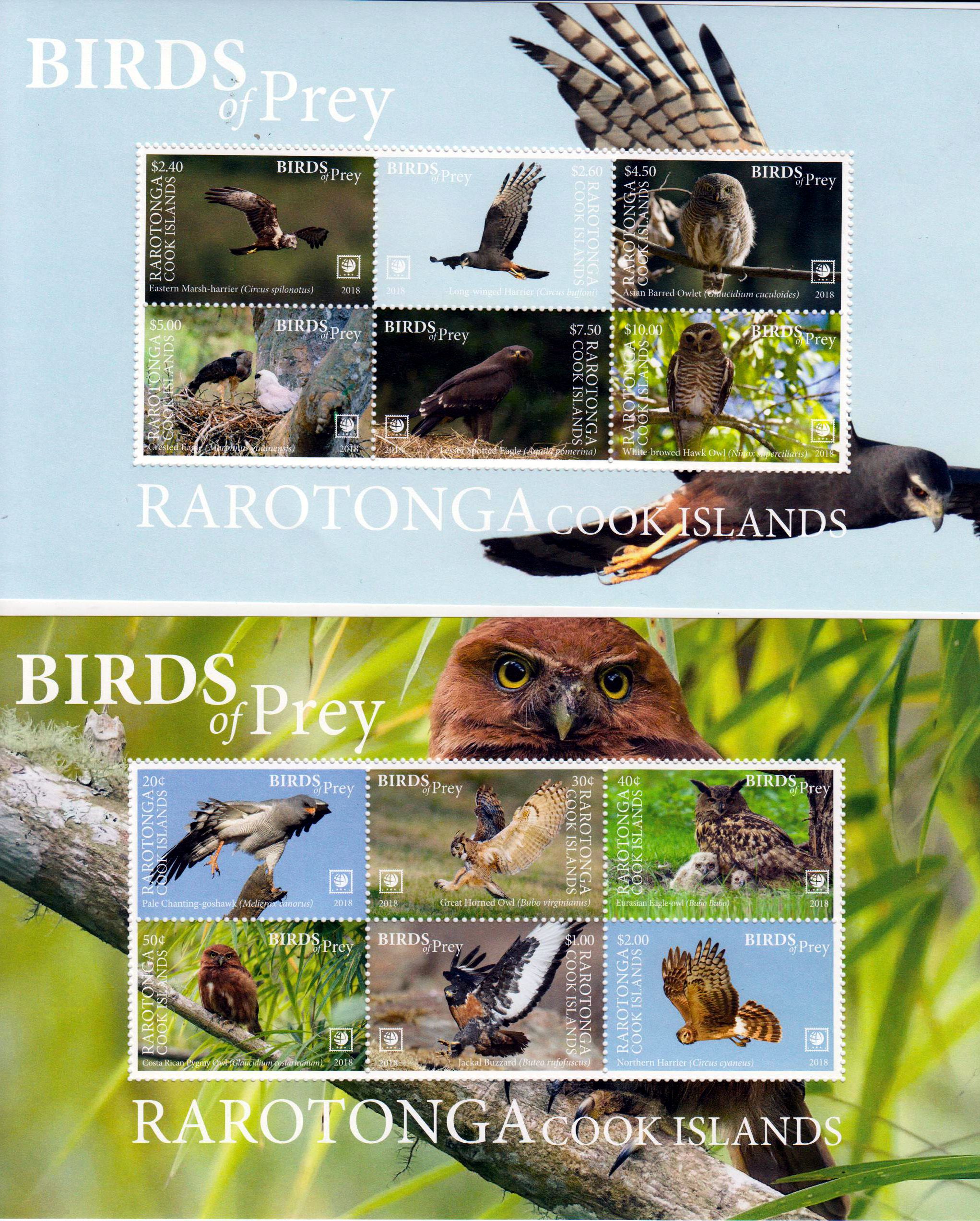 Block: Rarotonga Greifvögel 2018