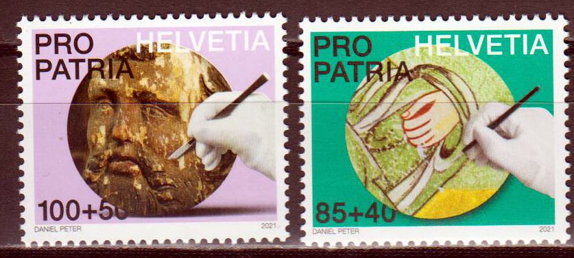 Pro Patria 2021, Skulptur u. Fresko