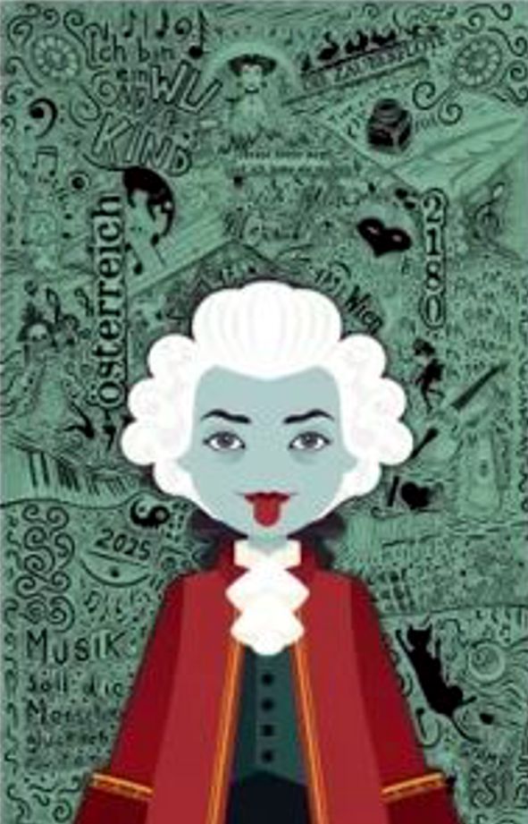 Block: Crypto Stamp Hackatao, Amadeus der Schelm 2025, Papageno-Grün