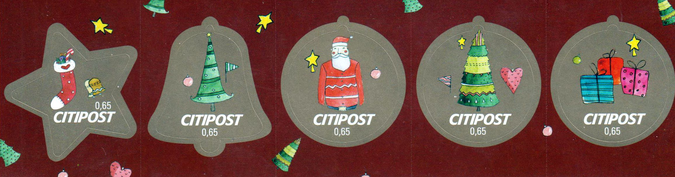 Weihnachten 2018, gestempelt