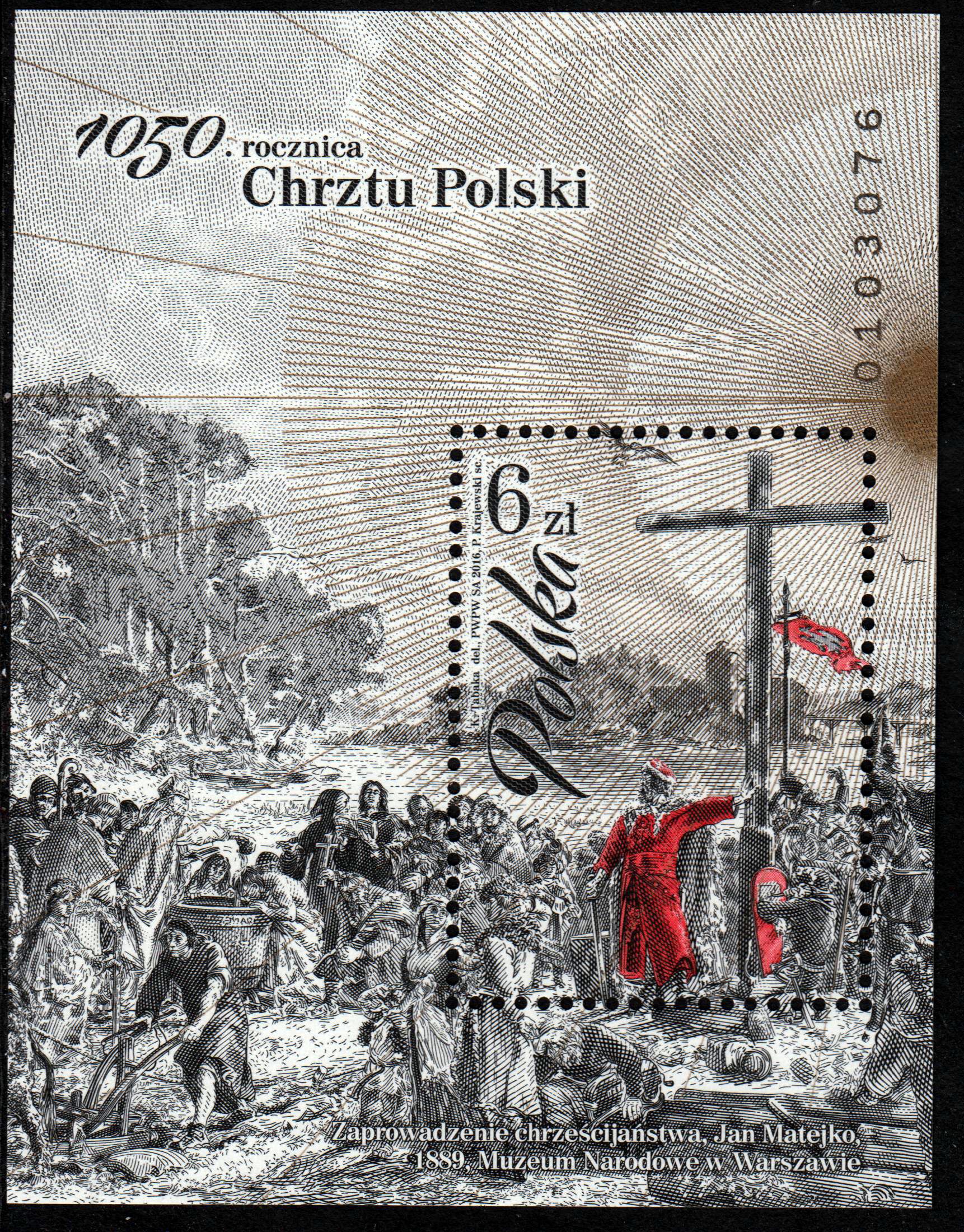 Block: 1050 J. Taufe Polens, Kreuz (P13)