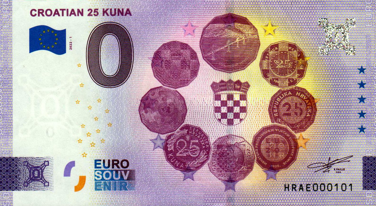 Croatian 25 Kuna 2022-1