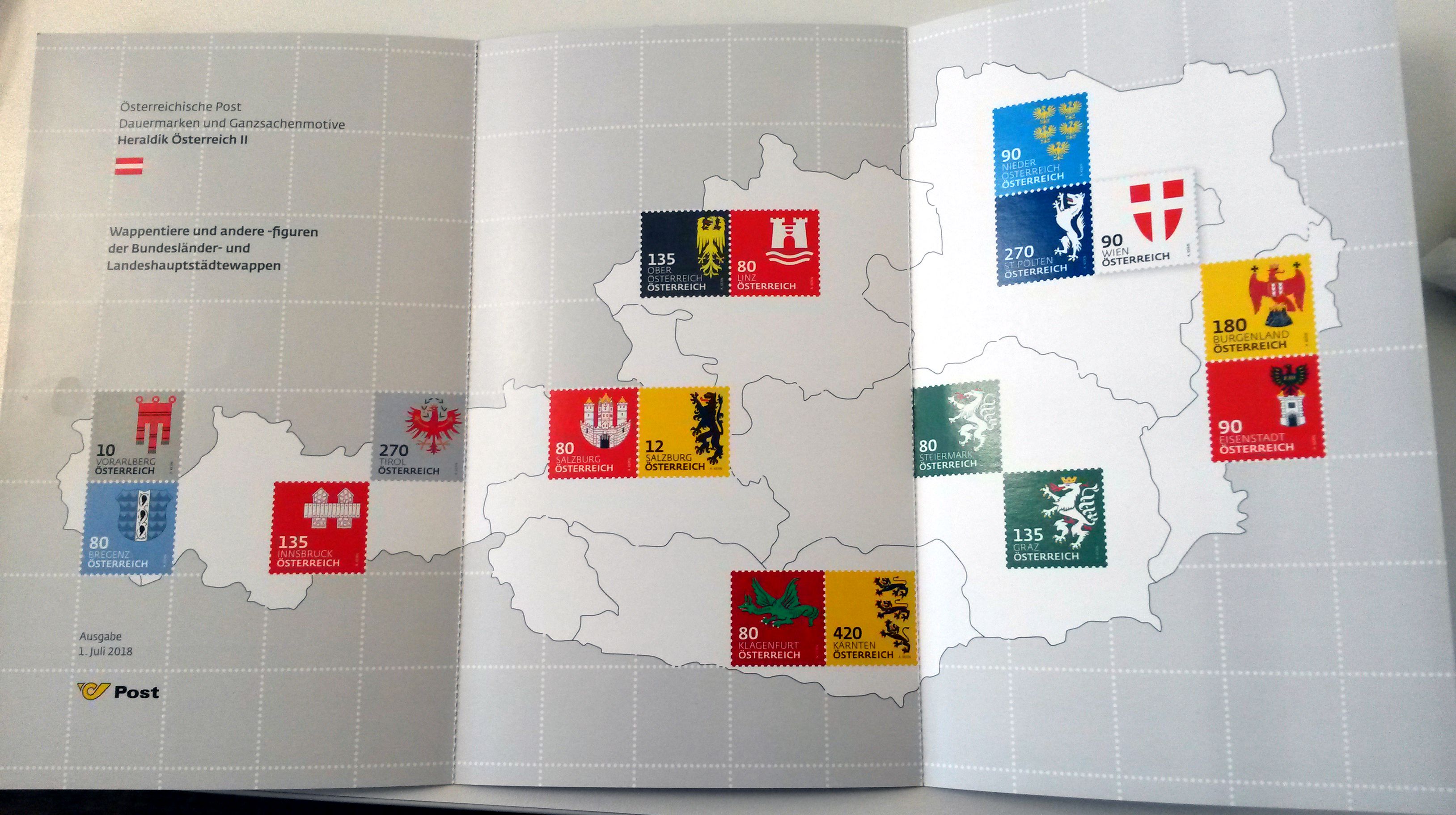 Offizieller Buntdruck: Heraldik II, Wappen 2018