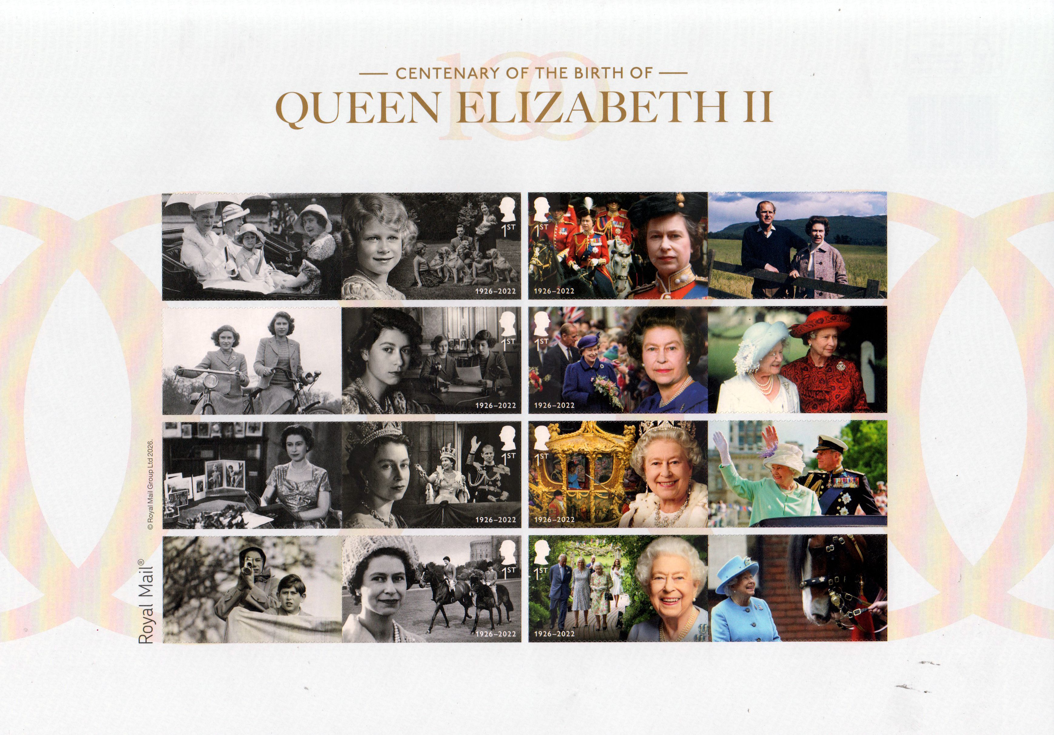 100 Geburtstag Queen Elizabeth aus Collector Sheet