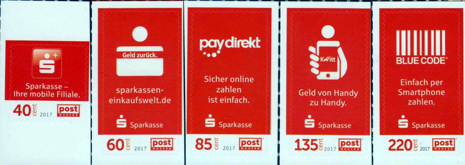 Sparkasse, Ersttag 5.9.2017