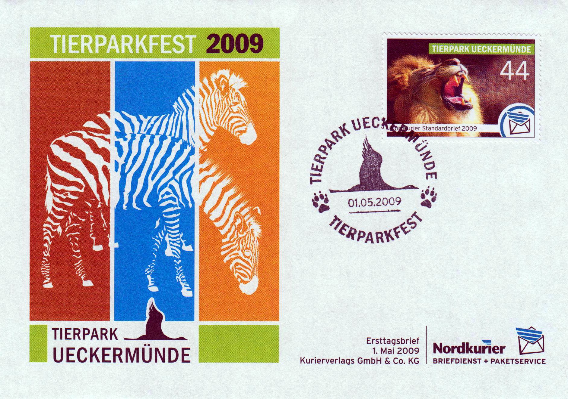 Tierpark Uckermünde 2009 sk offizieller FDC