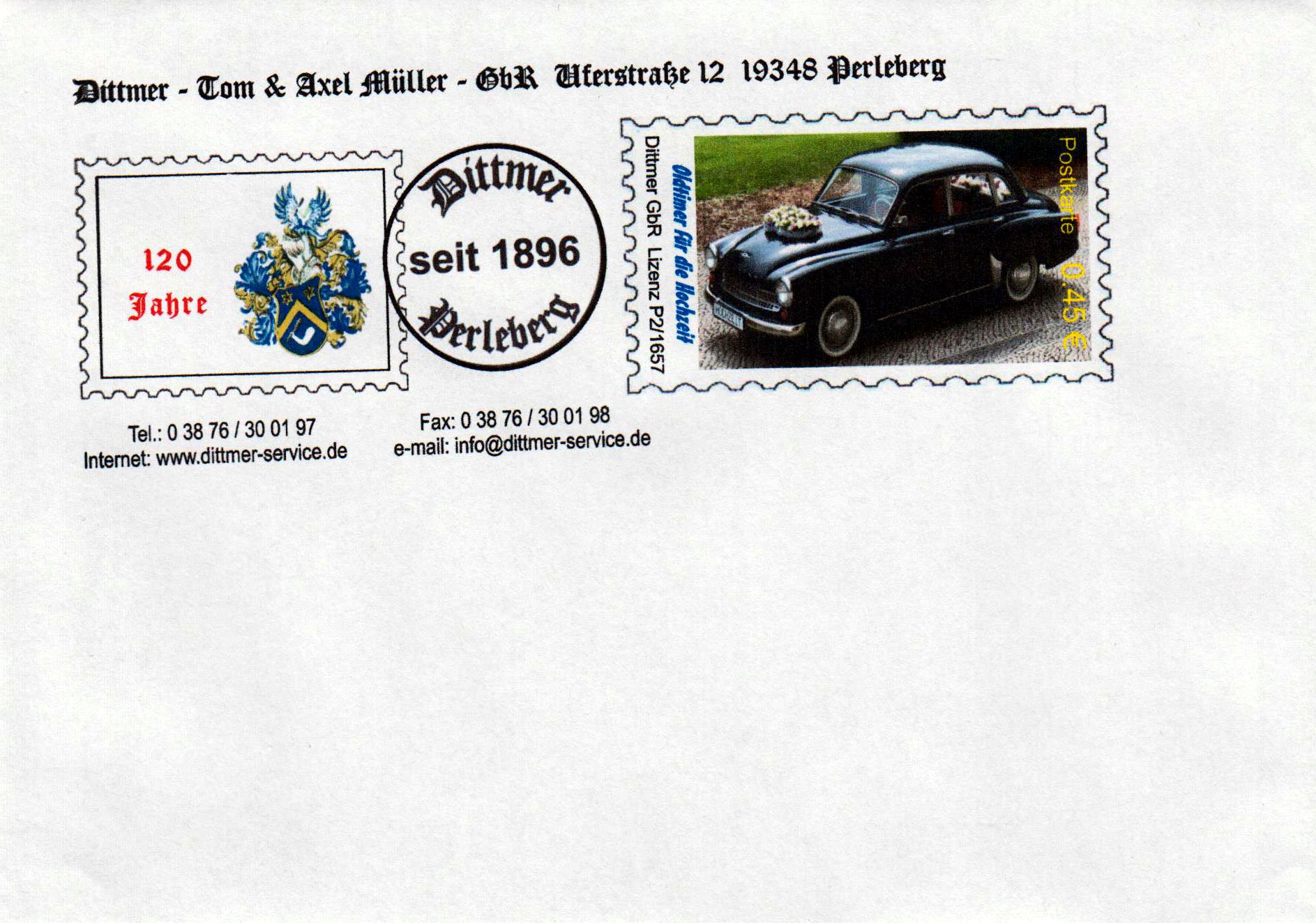 Oldtimer 2018, C6-Kuvert ohne Fenster