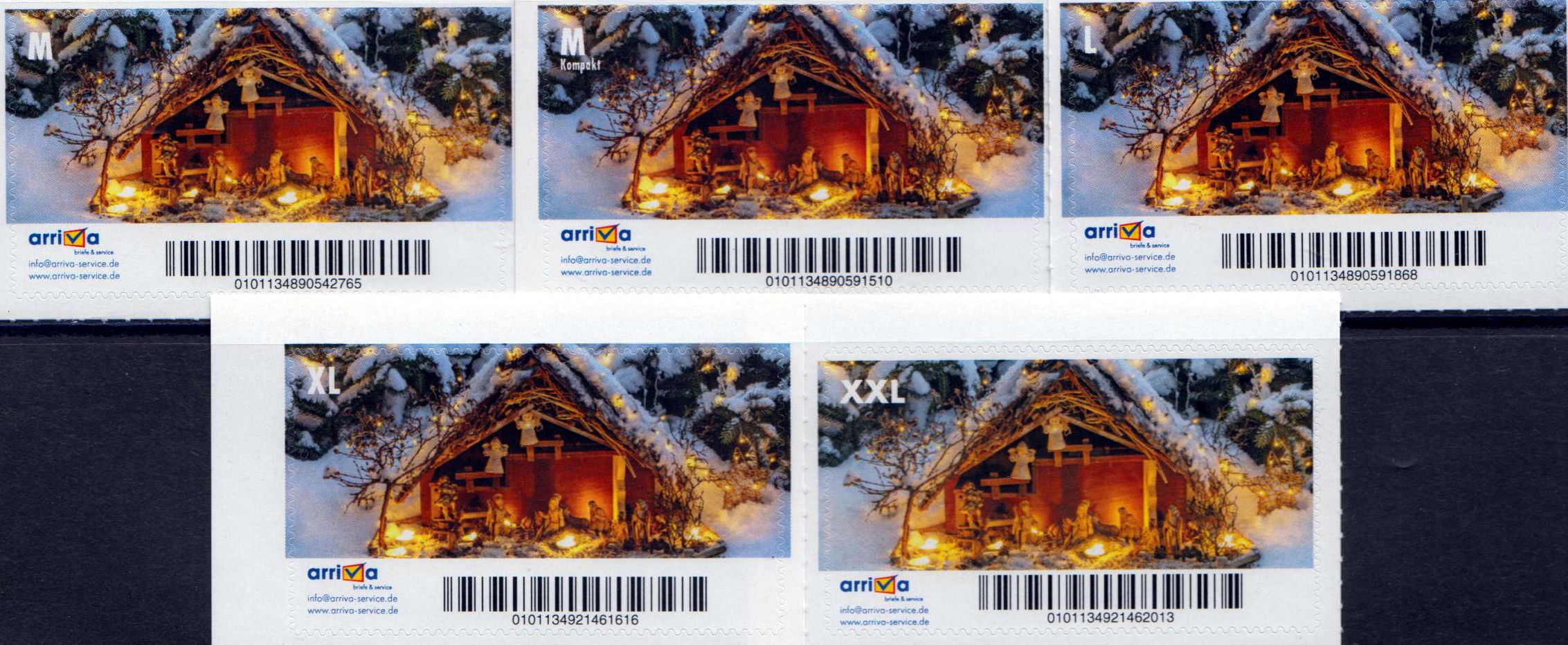 Weihnachten 2021 - Motiv 1, Geschäfts- kundenlabel, Präfix-Nr. 010113