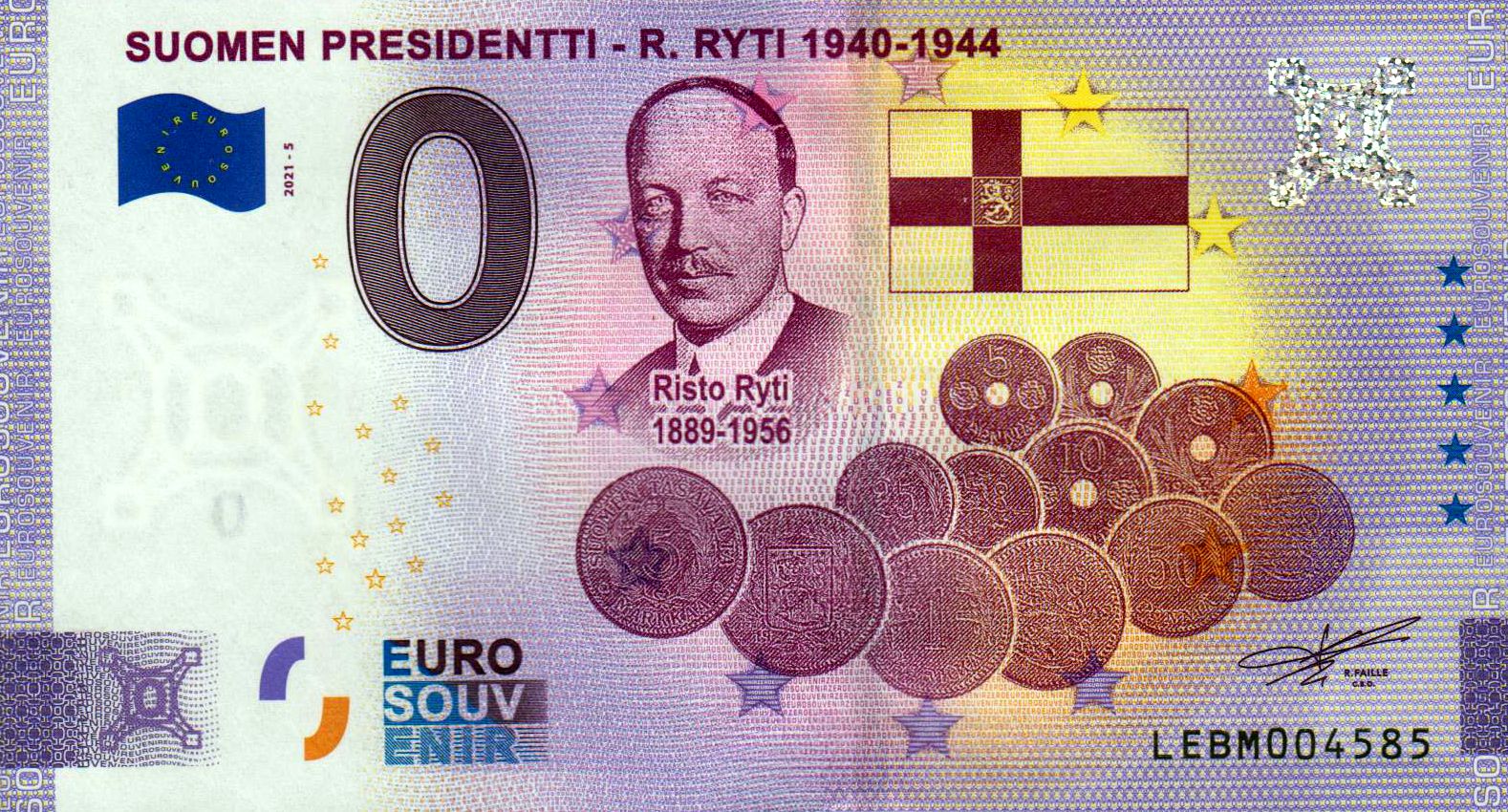Suomen Presidentti - R. Ryti 2021-5 Anniversary