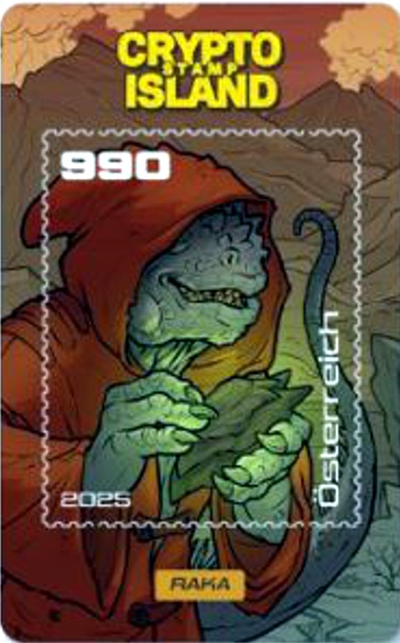 Block: Crypto Stamp "Raka" 2025, grün