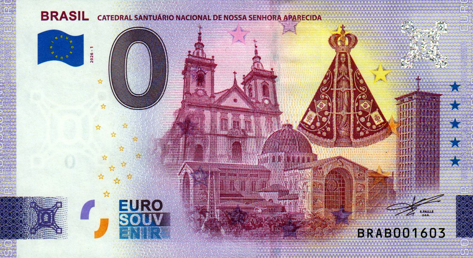 Brasil - Catedral Santuario Nacional de Nossa Senhora Aparecida 2026-1 - Silber