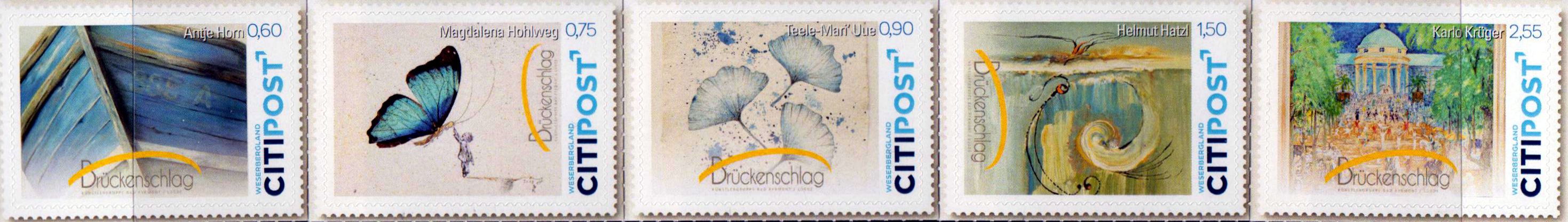 Künstlergruppe Brückenschlag 2022, gestempelt
