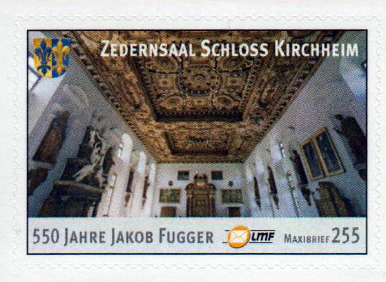 Jakob Fugger, Schloss Kirchheim, Porto- änderung, Ersttag 1.2.2018