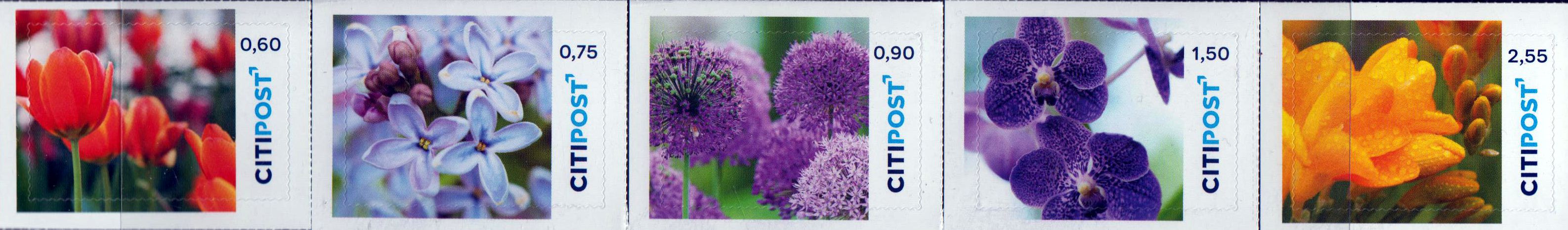 Blumen, Portoänderung 2022, gestempelt