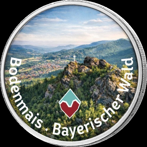 2 Euro Münze coloriert "Bodenmais -  Bayerischer Wald" 2026