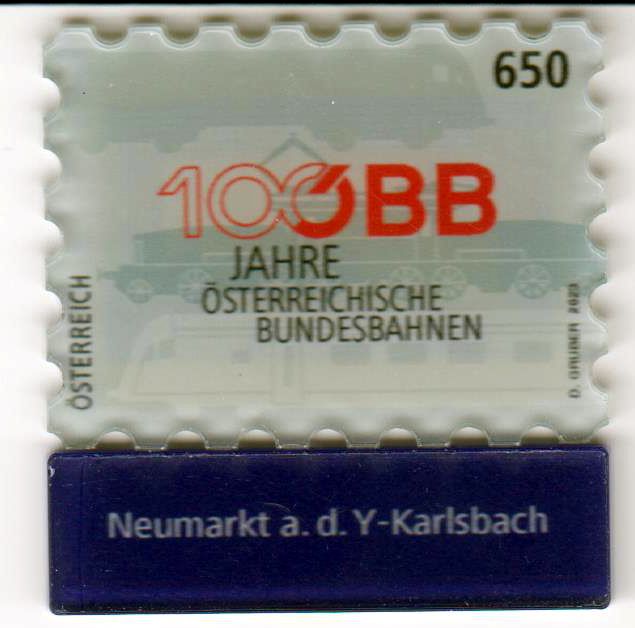 100 Jahre ÖBB 2023, Glasmarke
