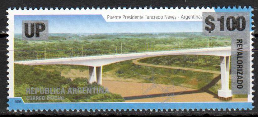 Tancredo Brücke, Überdruck $100 UP